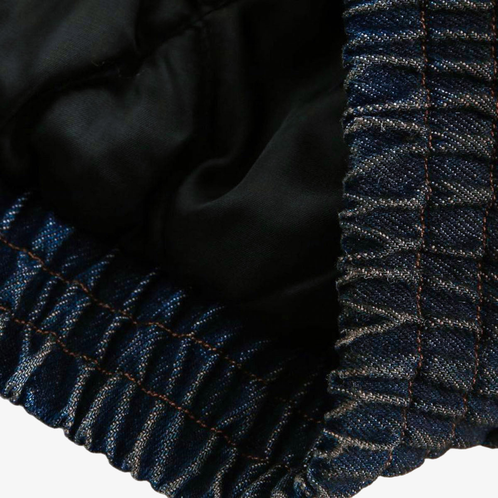 Denim Fur Hooded Jacket