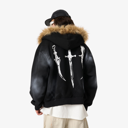 Graphic Hooded Jacket