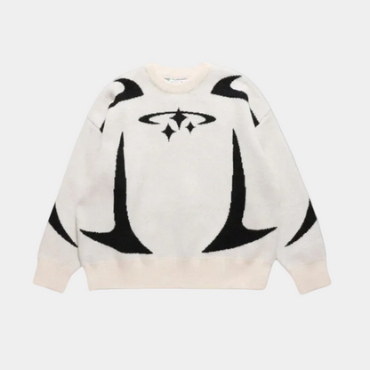 Y2K Stars Knitted Sweater