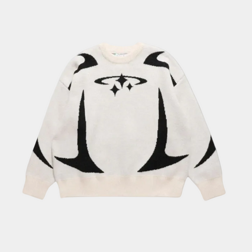 Y2K Stars Knitted Sweater