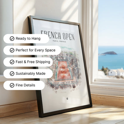 French Open Framed