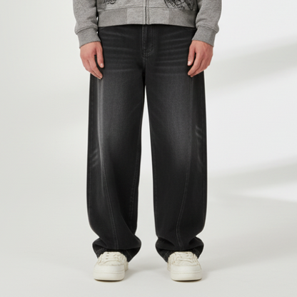 'Rogue' Washed Wide Jeans