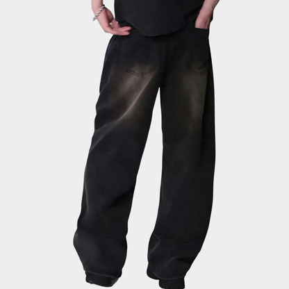 Wide Leg Jeans Black