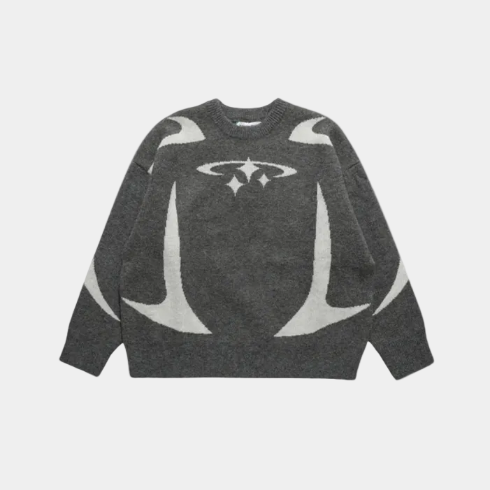 Y2K Stars Knitted Sweater