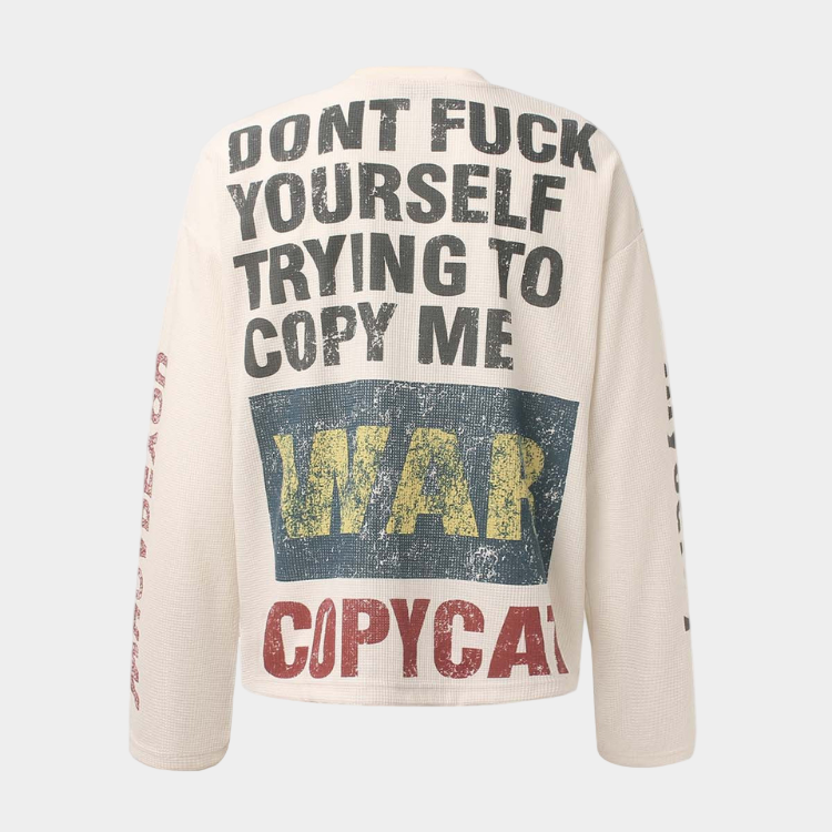 Knit Graphic Crewneck Sweatshirt