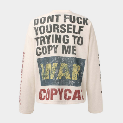 Knit Graphic Crewneck Sweatshirt