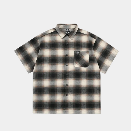 'Smoke' Graphic Button-Up Shirt