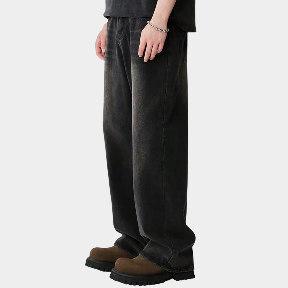 Wide Leg Jeans Black