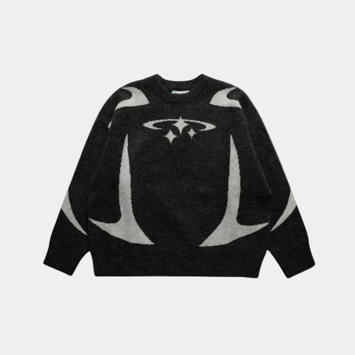 Y2K Stars Knitted Sweater