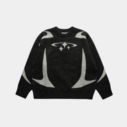Y2K Stars Knitted Sweater