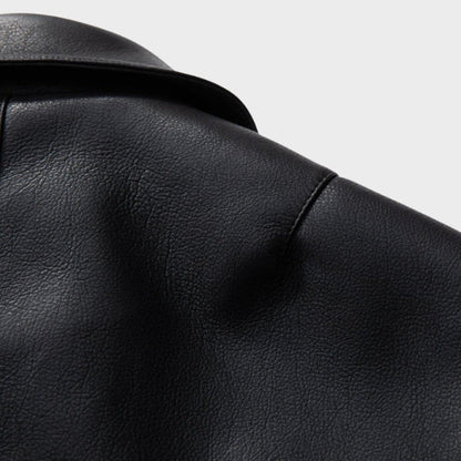 NEWGRMTNS x Sade Faux Leather Bomber Jacket