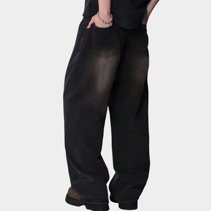 Wide Leg Jeans Black