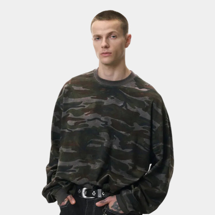 Camo Boxy Fit Longsleeve
