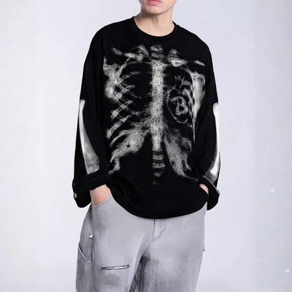 Skeleton Waffle Sweatshirt