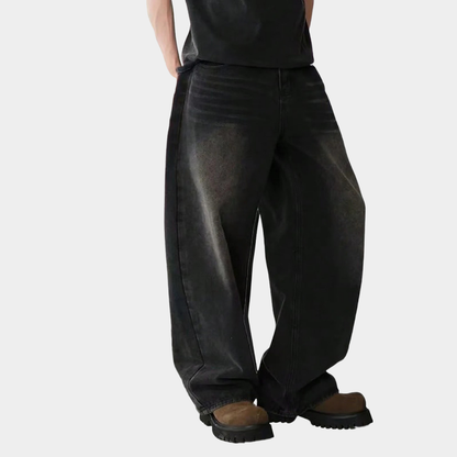 Wide Leg Jeans Black
