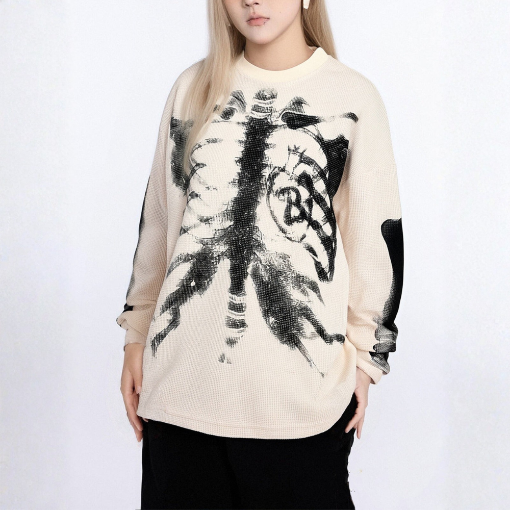 Skeleton Waffle Sweatshirt