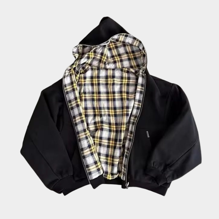 Checkered Inside Out Zipper