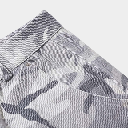 Camouflage Wide-Leg Pants