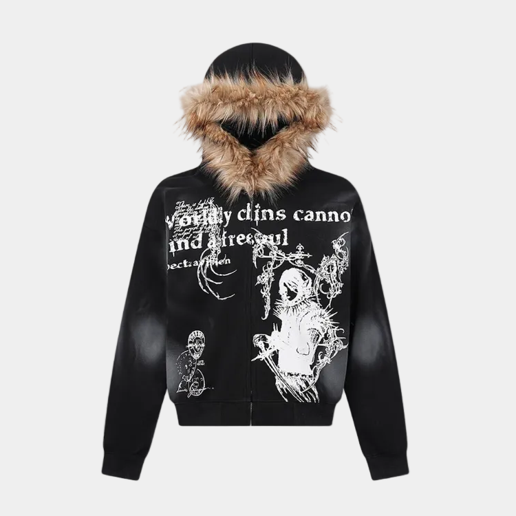 Graphic Hooded Jacket