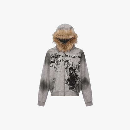 Graphic Hooded Jacket