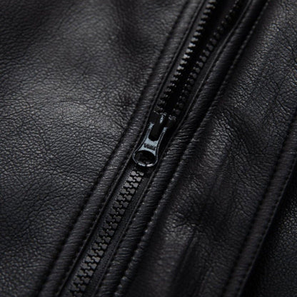 NEWGRMTNS x Sade Faux Leather Bomber Jacket