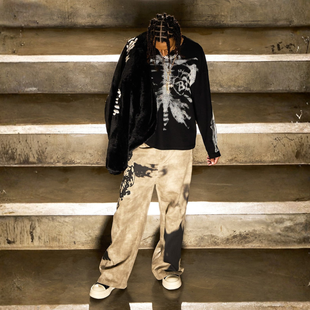 Skeleton Waffle Sweatshirt