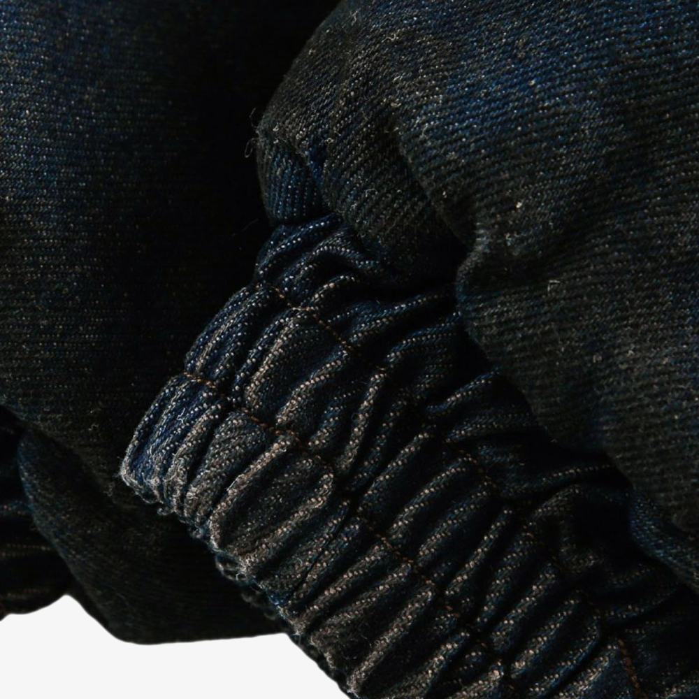 Denim Fur Hooded Jacket