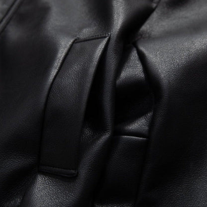 NEWGRMTNS x Sade Faux Leather Bomber Jacket