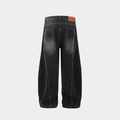 'Rogue' Washed Wide Jeans