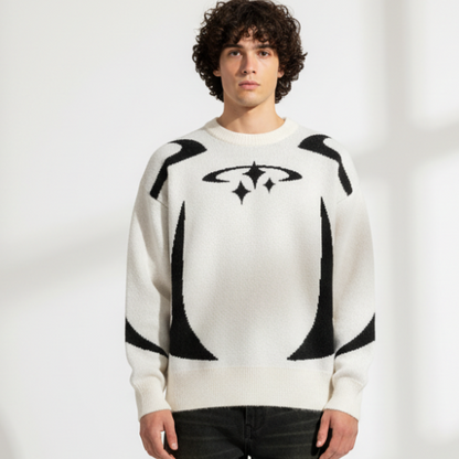 Y2K Stars Knitted Sweater