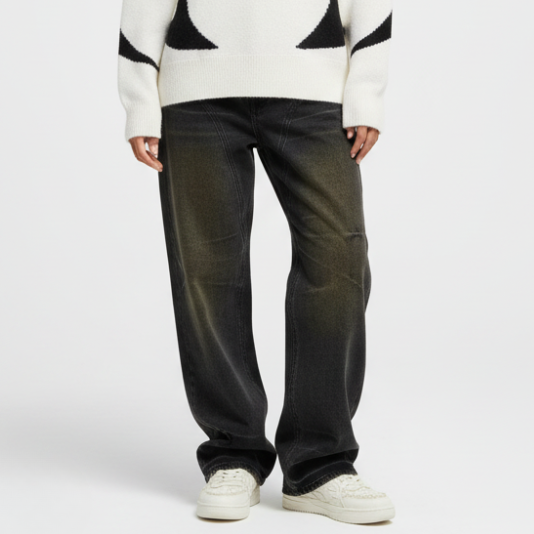 'Weathered' Baggy Jeans