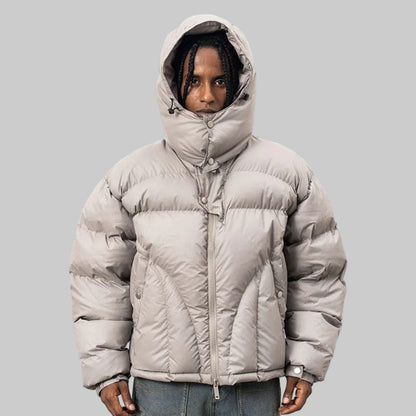 'Y2K' Puffer Jacket Button-Up