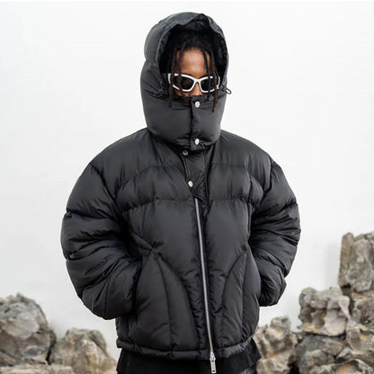 'Y2K' Puffer Jacket Button-Up